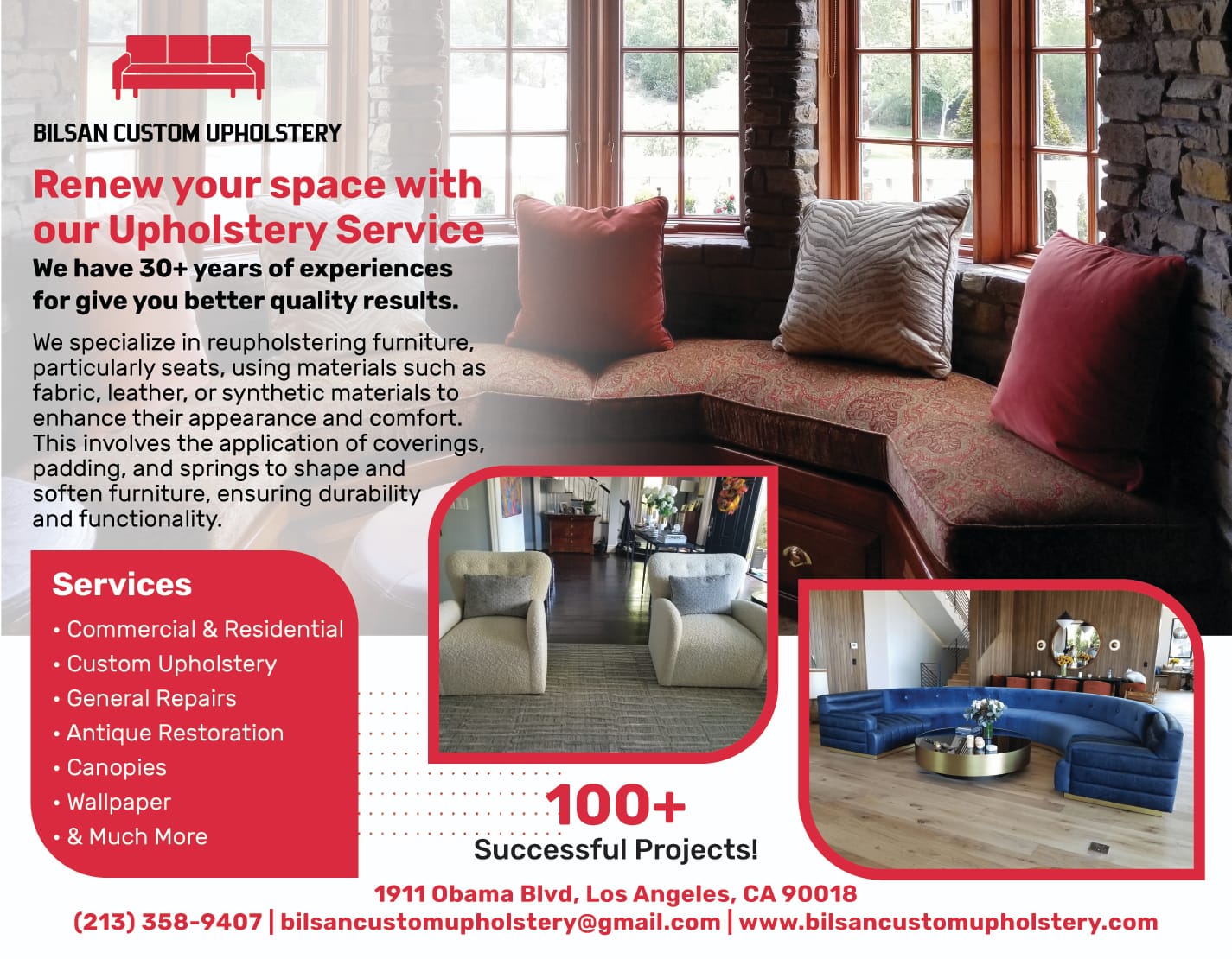 Renew Your Space With Our Upholstery Service